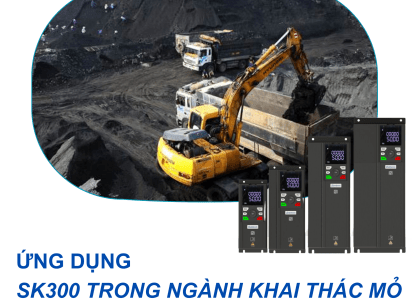 Ứng dụng của biến tần SK300 trong ngành khai thác mỏ