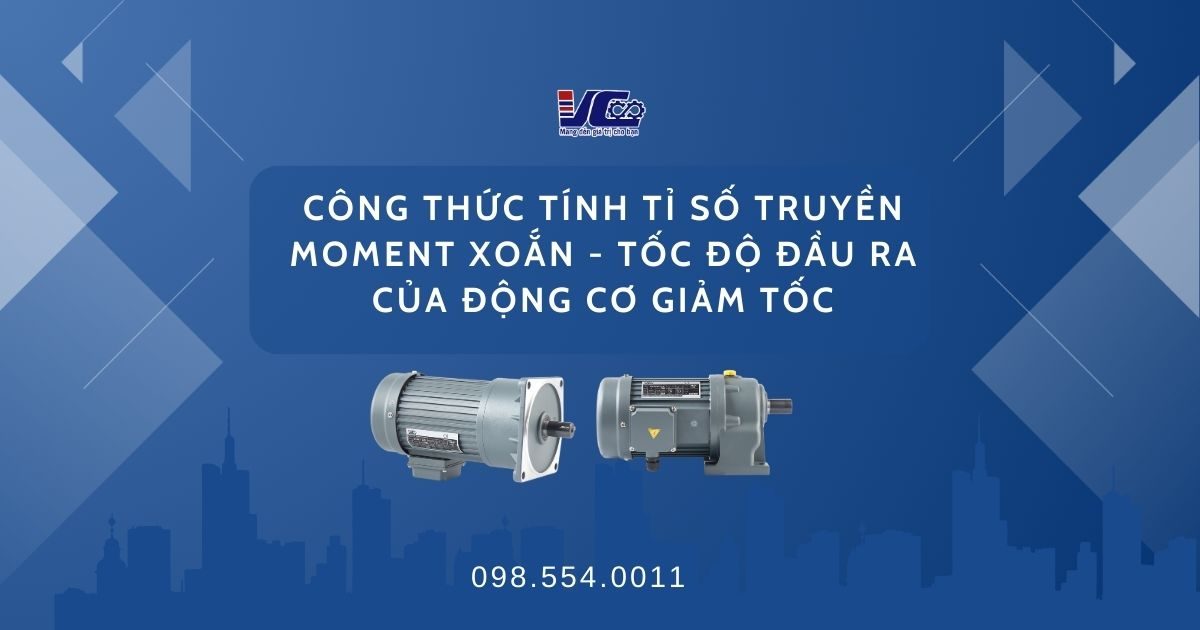 tính tỉ số truyền moment xoắn và tốc độ đầu ra