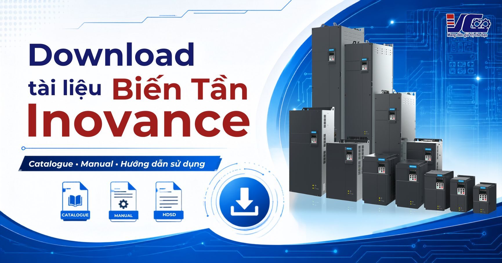 Download tài liệu Biến Tần Inovance Catalogue, Manual, HDSD