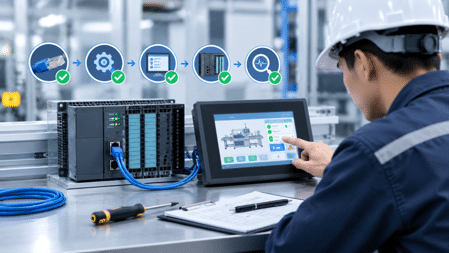 Màn hình HMI không giao tiếp với PLC