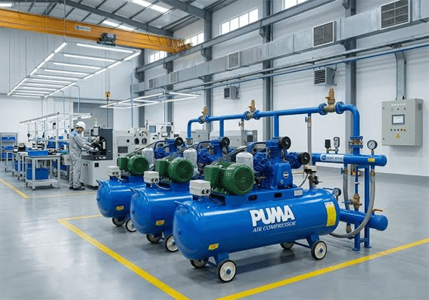 HMI trong giám sát trạm máy nén khí