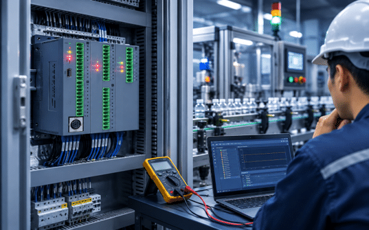 PLC BỊ TREO KHI MÁY ĐANG CHẠY
