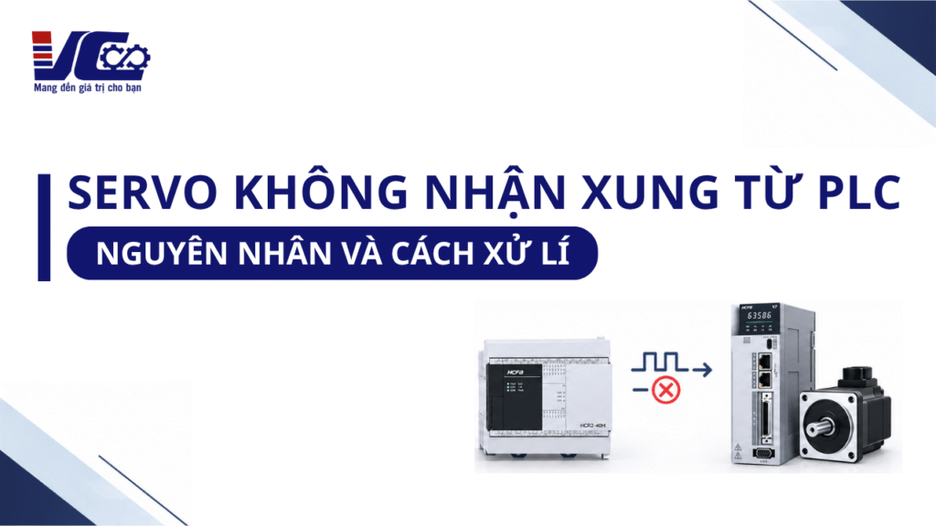 Servo không nhận xung từ PLC