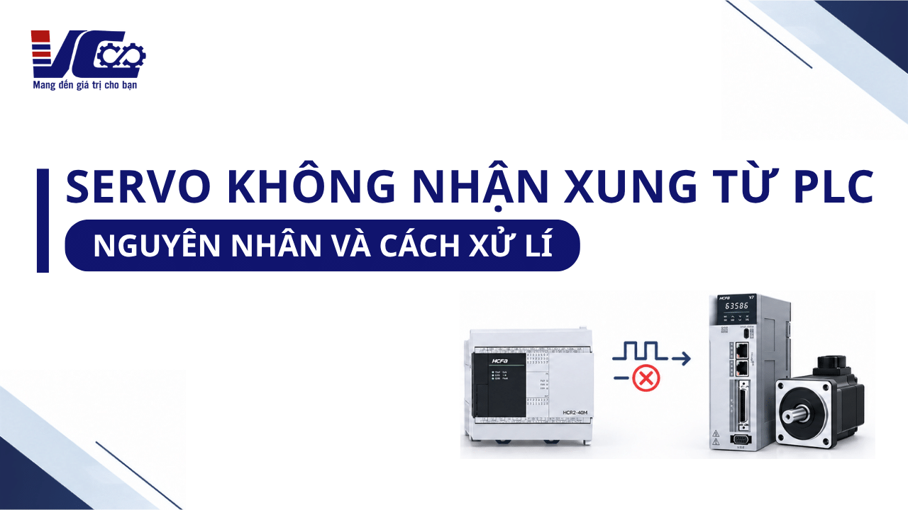 Servo không nhận xung từ PLC